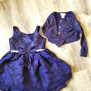 Navy blue sparkling dress